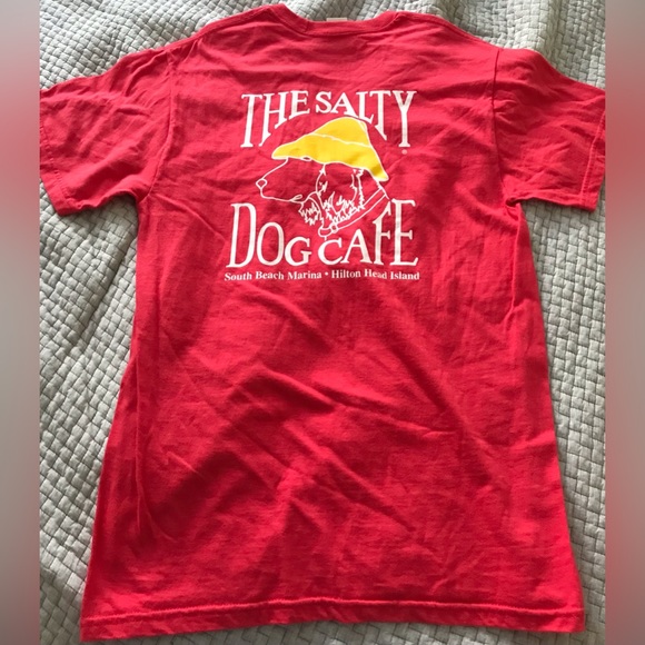 Gildan shirts the salty dog cafe hilton head sc red tee size medium